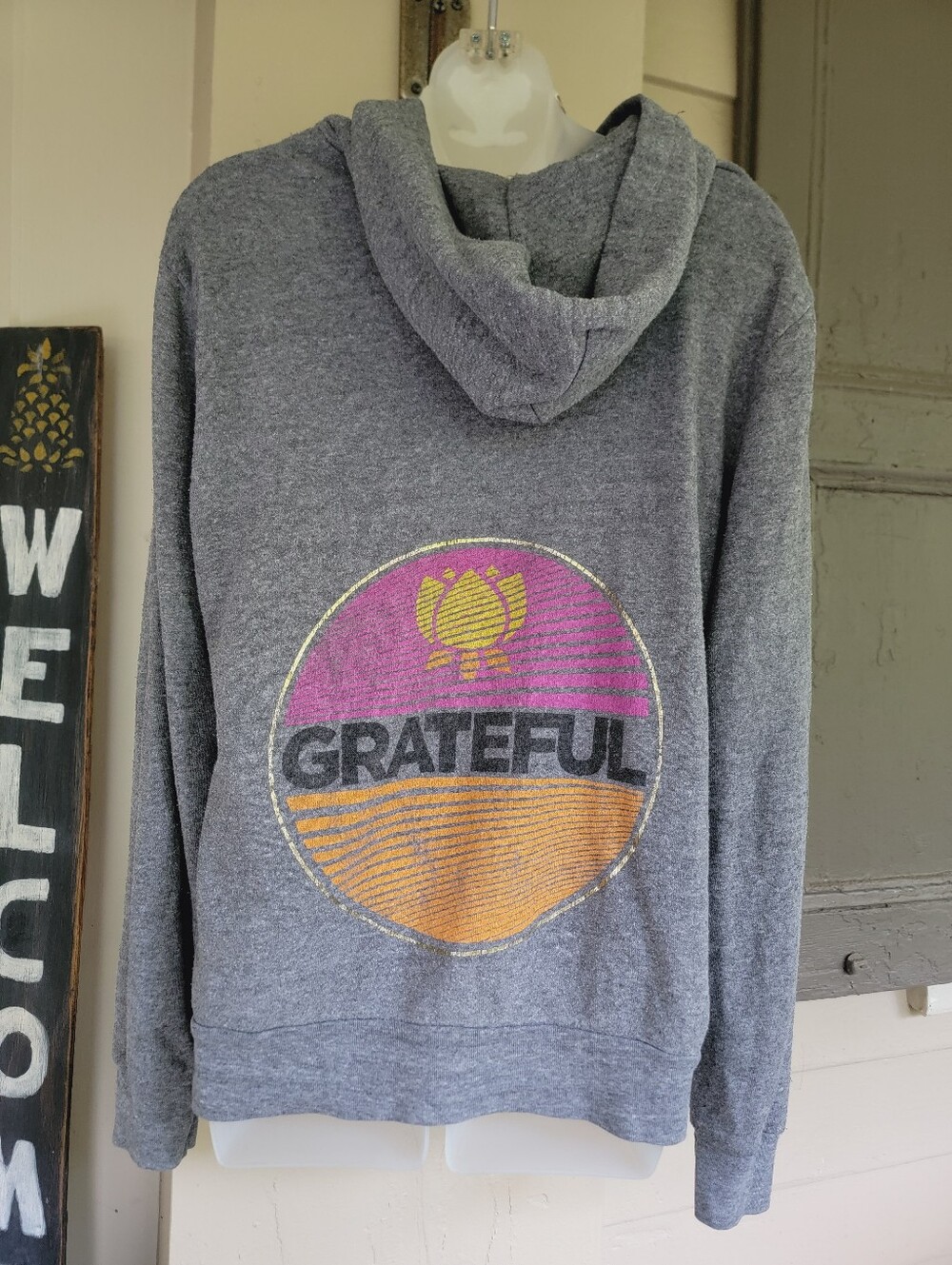 Spiritual Gangster Grateful Sweatshirt Zip Up Hoodie Jacket